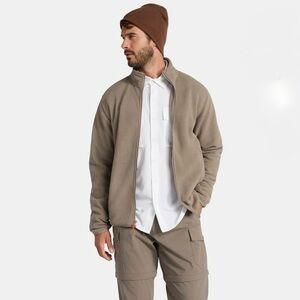 Ozark Trail Fleece Jacket Full Zip Polar Fleece Taupe NWT